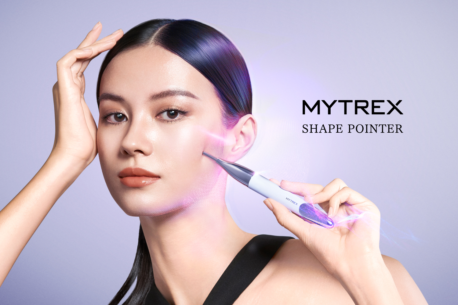 MYTREX SHAPEPOINTERケース付き　マイトレックス　美顔器 MYTREX】1本でほぐしケアと美肌ケアを実現。圧力を切り替えられるペン
